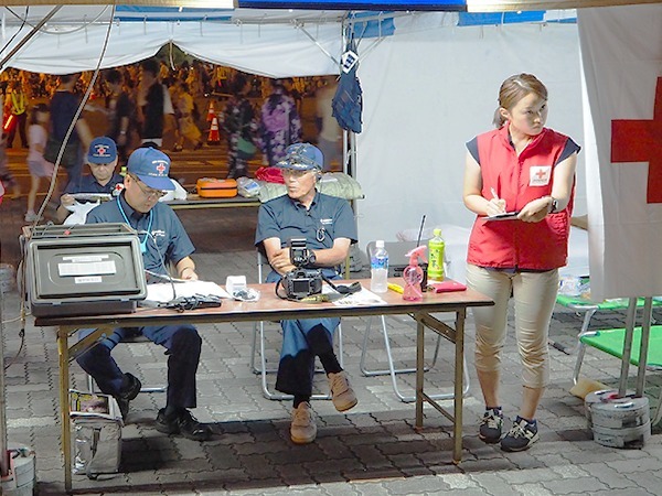 幕張ビーチ花火フェスタ2017（第39回千葉市民花火大会）で臨時救護活動を行いました