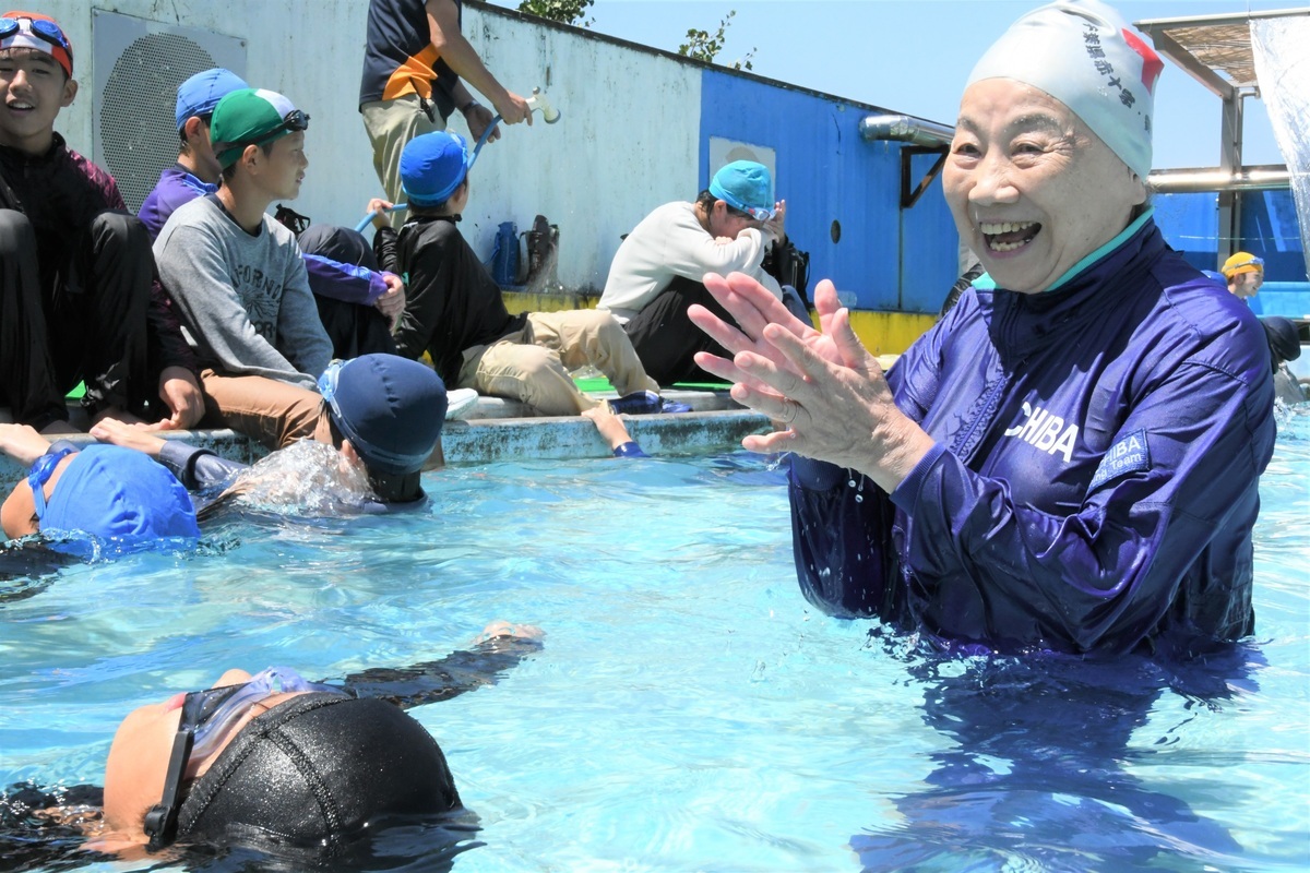 着衣泳教室の写真