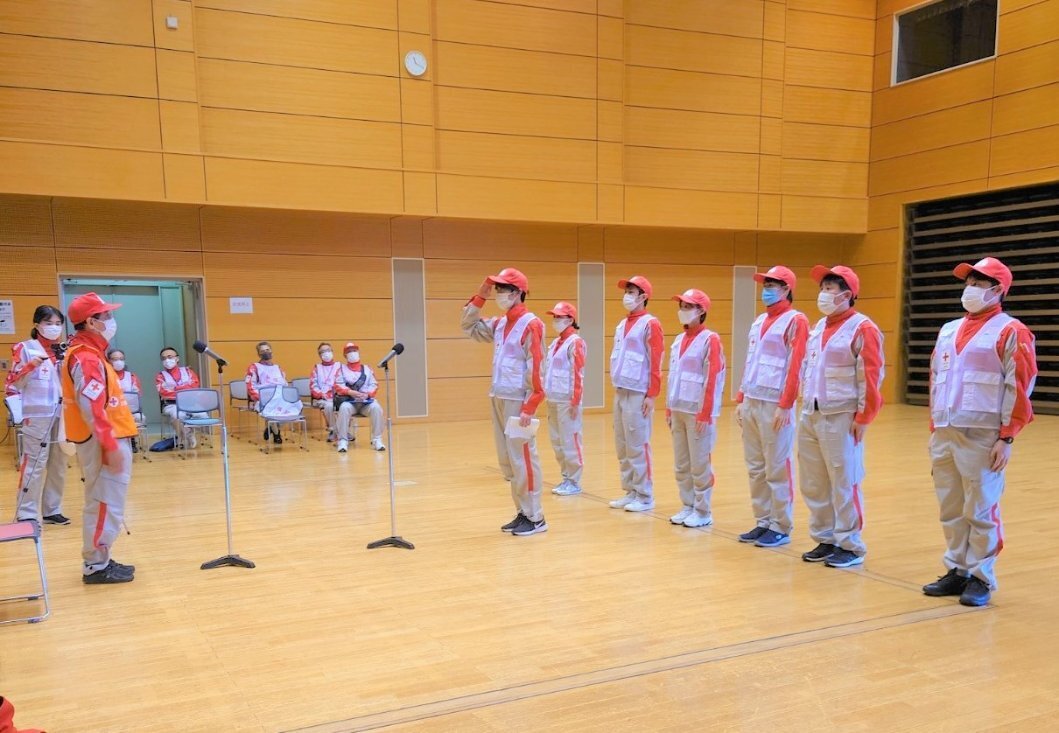 日本赤十字社2ブロック支部総合訓練の写真