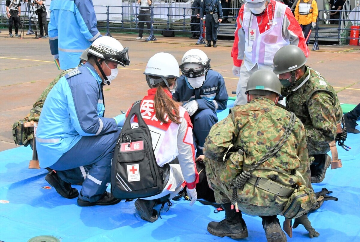 九都県市合同防災訓練の写真