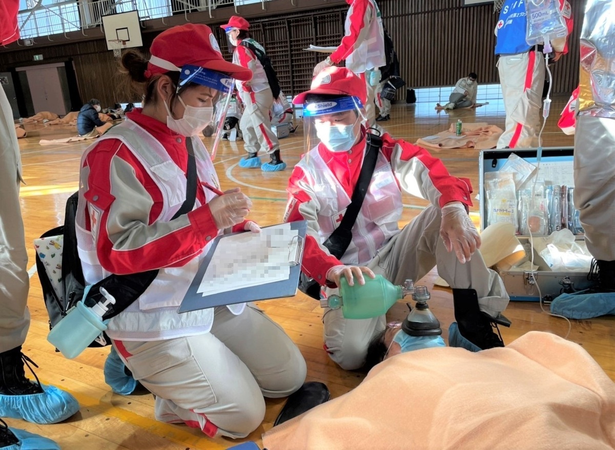 日本赤十字社第2ブロック支部総合訓練の写真